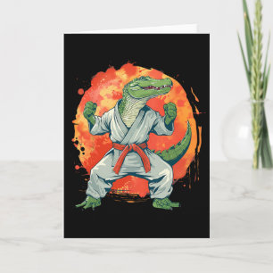 Kickboxen Krokodil Taekwondo Karate Mma Lustig Ma Karte