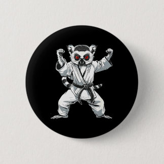 Kickboxen Lemur Kampfsport Karate Jiu-Jitsu MMA Button