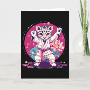 Kickboxen Leopard Taekwondo Karate Mma Martial Art Karte