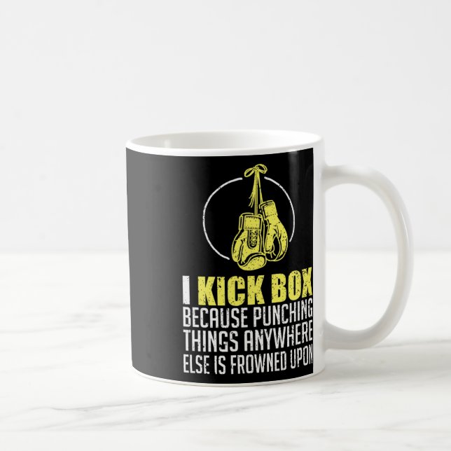 Kickboxen Lustige Aussage Combyt Fighter Kickboxer Kaffeetasse (Rechts)