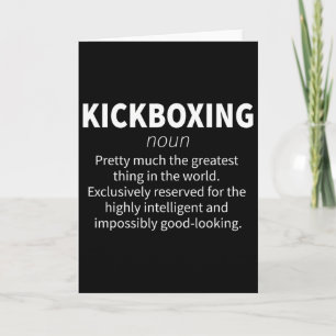 Kickboxen Lustige Definition Kickboxer Fitness-Ges Karte