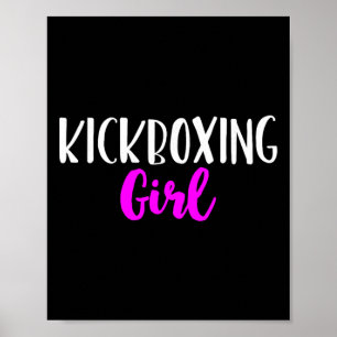 Kickboxen Mädchen Frauen Lustiges Kickbox Süßes Ge Poster
