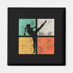 Kickboxen Mädchen Muay Thai Kickboxerin Magnet