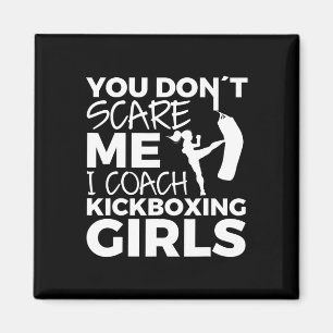 Kickboxen Mädchen Trainer Magnet
