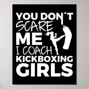 Kickboxen Mädchen Trainer  Poster