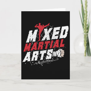 Kickboxen Mma Mixed Martial Arts Fan Geschenkidee Karte