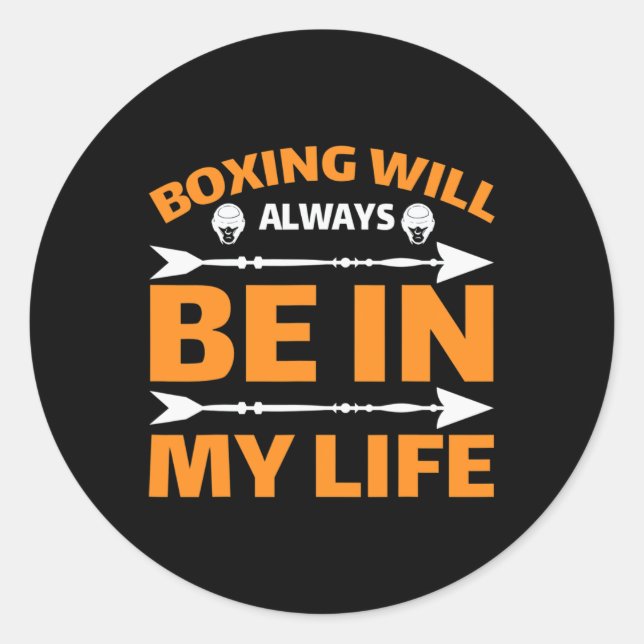 Kickboxen Muay Thai Boxen  Runder Aufkleber (Vorderseite)