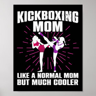 Kickboxen-Mutter-Kunst für Mutter Frauen Kickboxer Poster