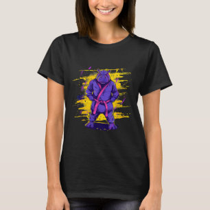 Kickboxen Nilpferd Taekwondo Karate MMA Lustig T-Shirt
