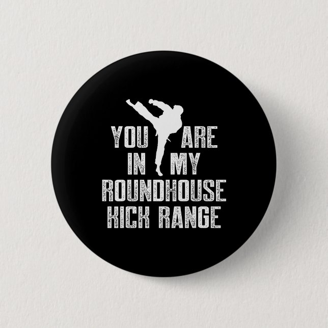 Kickboxen Reichweite Kickbox Workout  Button (Vorderseite)