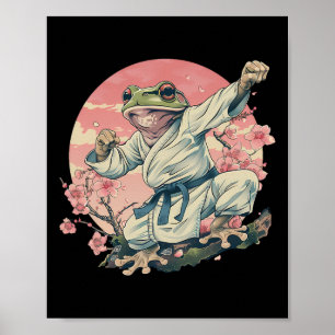 Kickboxen Sakura Jiu-Jitsu Judo MMA Kröte Taekwond Poster