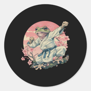Kickboxen Sakura Jiu-Jitsu Judo Mma Toad Taekwond Runder Aufkleber