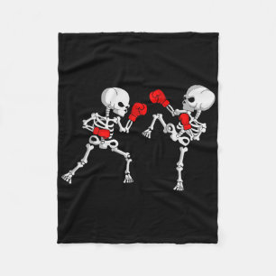 Kickboxen Skelett Kickboxer Boxen Mma Fleecedecke
