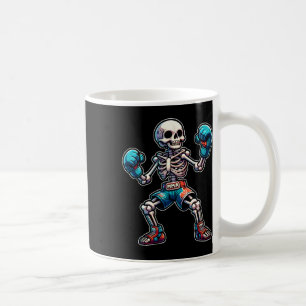 Kickboxen Skelett Kickboxer Muay Thai Mma Kämpfer Kaffeetasse