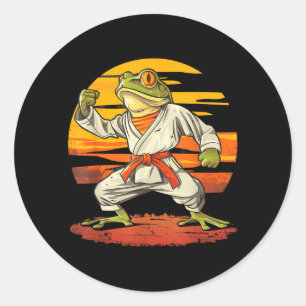 Kickboxen Sunset Jiu-Jitsu Mma Kröte Taekwondo Runder Aufkleber