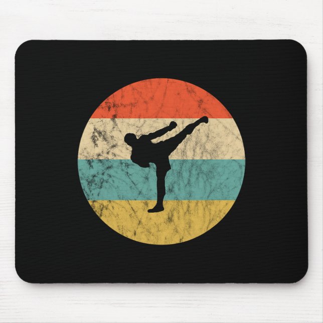 Kickboxen Sunset Mma Kickboxen Karate Lehrer Ki Mousepad (Vorne)