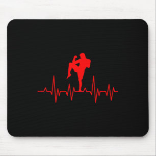 Kickboxen Thai Boxing Herzschlag Muay Thai  Mousepad