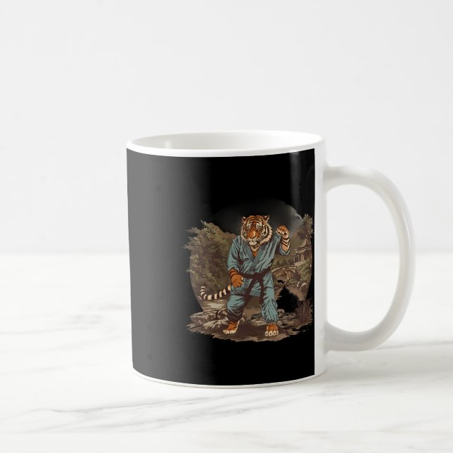 Kickboxen Tiger Pagode Tempel Kampfsport Karate Kaffeetasse (Rechts)