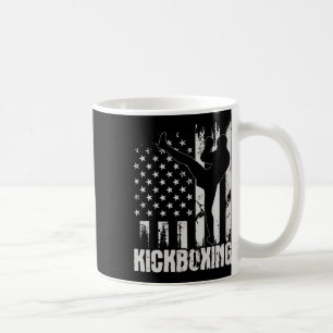 Kickboxen - USA Amerikanische Flagge Kickboxer Com Kaffeetasse