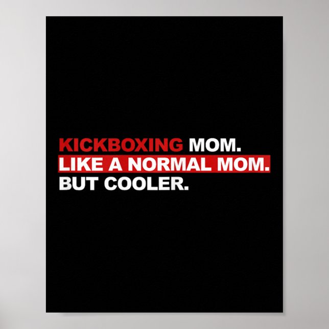 Kickboxende Mutter wie eine normale Mutter, aber c Poster (Vorne)