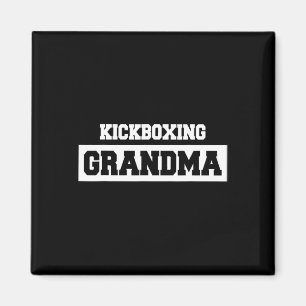 Kickboxende Oma - Kickboxer  Magnet
