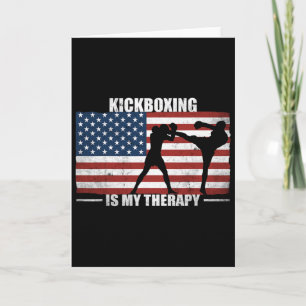 Kickboxer Amerikanische Flagge Vintage Us Kickboxe Karte