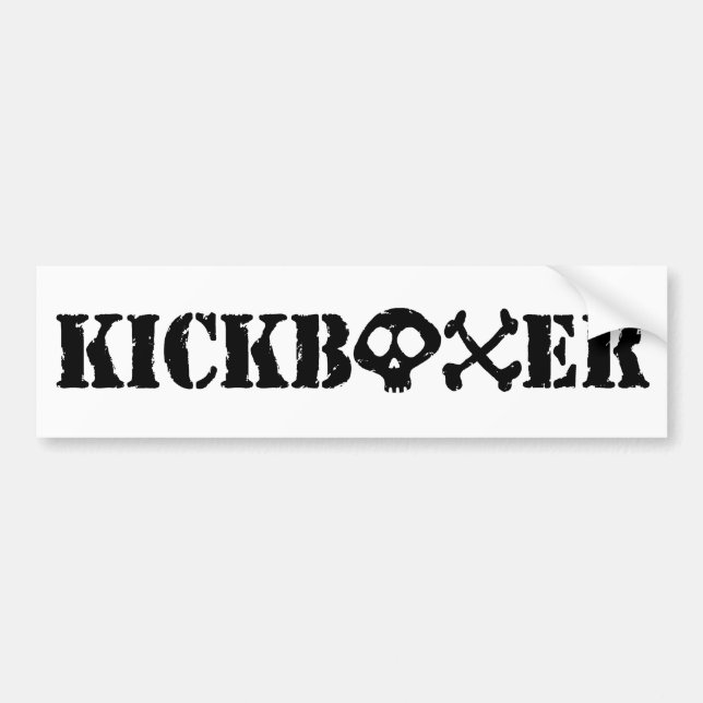 Kickboxer Autoaufkleber (Vorne)
