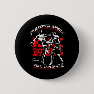 Kickboxer-Design für MMA-Fans Button