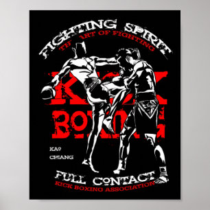 Kickboxer-Design für MMA-Fans Poster