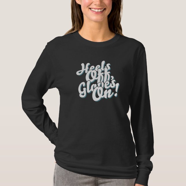 Kickboxer Heelse von Gloves On T-Shirt (Vorderseite)