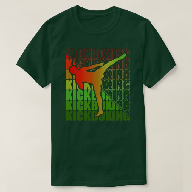 Kickboxer Kampfkünste Kickboxing 30 T-Shirt (Design vorne)