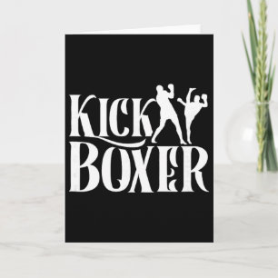 Kickboxer Kickbox Kick Boxing Kickboxing Kampfspor Karte
