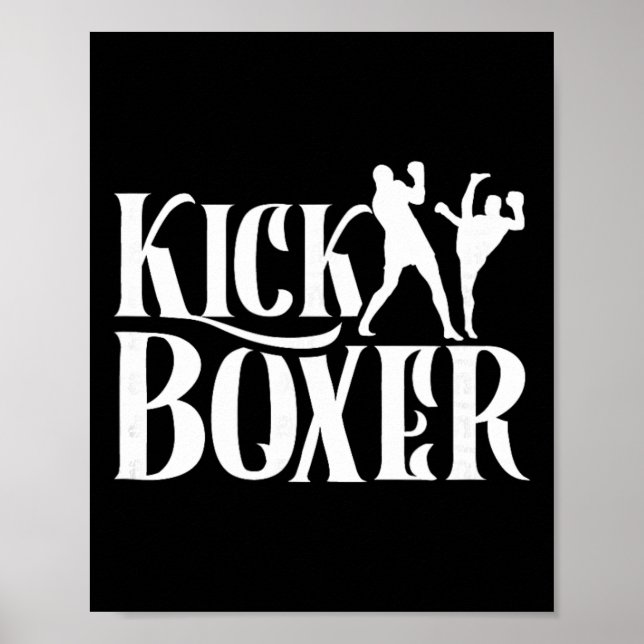 Kickboxer Kickbox Kick Boxing Kickboxing Kampfspor Poster (Vorne)
