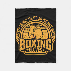 Kickboxer Kickboxen Boxer Boxen Vintage Design Fleecedecke
