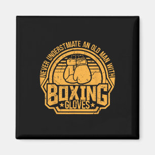 Kickboxer Kickboxen Boxer Boxen Vintage-Design Magnet