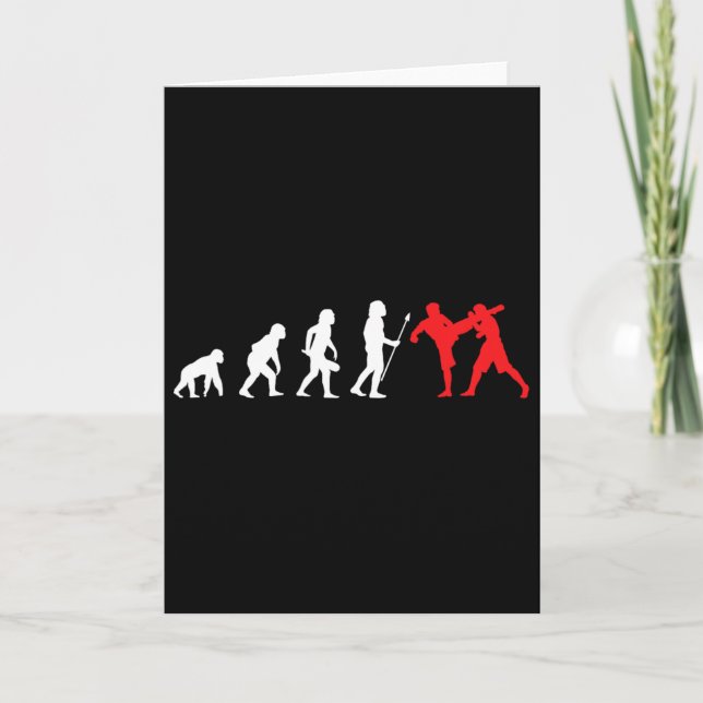 Kickboxer Kickboxen Entwicklungs Training Kampf  Karte (Vorderseite)