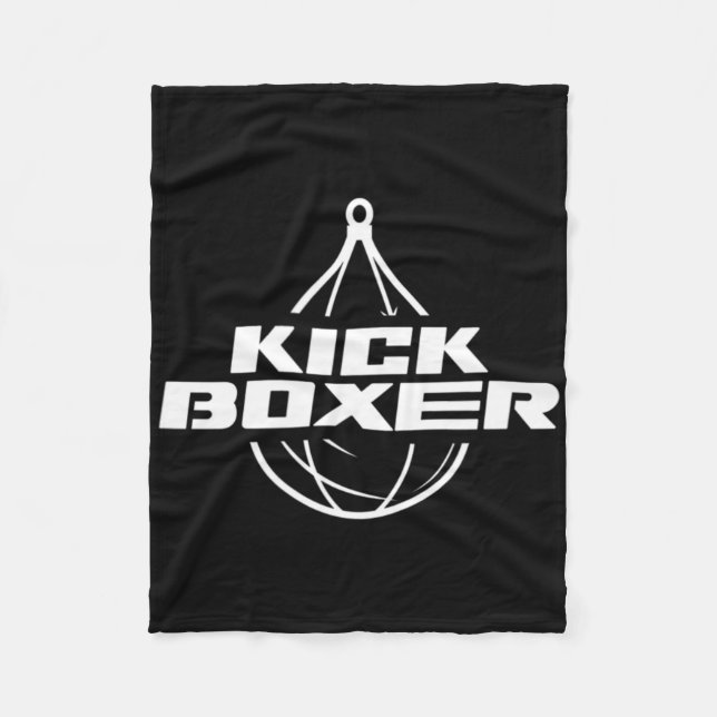 Kickboxer Kickboxen Kampfsport Kickboxing Kick Fleecedecke (Vorderseite)