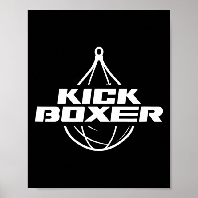 Kickboxer Kickboxen Kampfsport Kickboxing Kick Poster (Vorne)