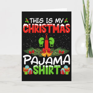Kickboxer Kickboxen Weihnachten Schlafanzug Shirt Karte