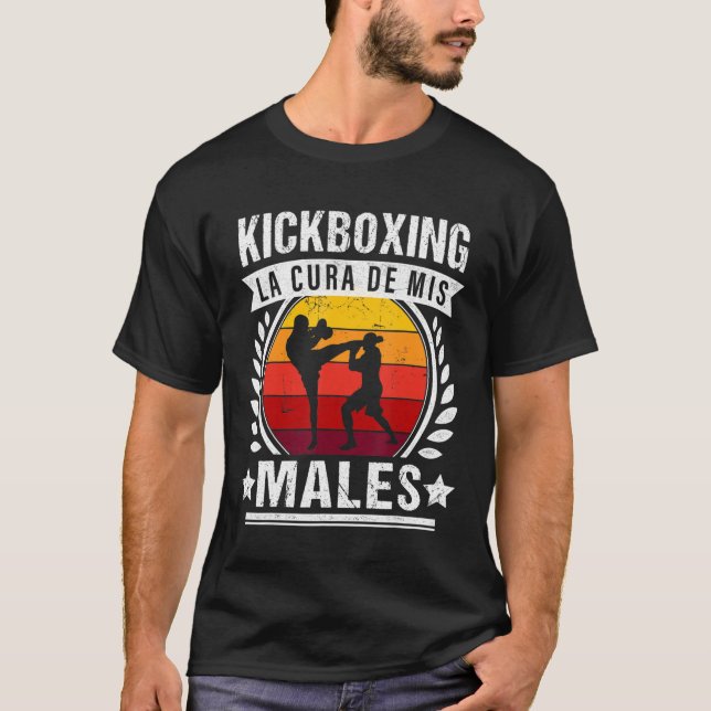Kickboxer Kicking Kickboxing Mixed Martia T-Shirt (Vorderseite)