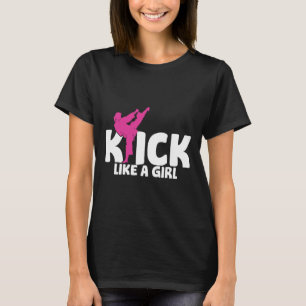 Kickboxer Mädchen Kämpferin Kickboxen Kampfsport M T-Shirt