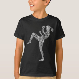 Kickboxer-Typografie - Kickboxen Mixed Martial Ar T-Shirt
