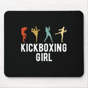 Kickboxerin Mädchen Kickboxer Mousepad