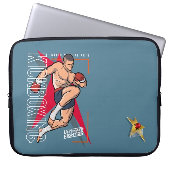 Kickboxing | 15" laptopschutzhülle (Vorderseite)