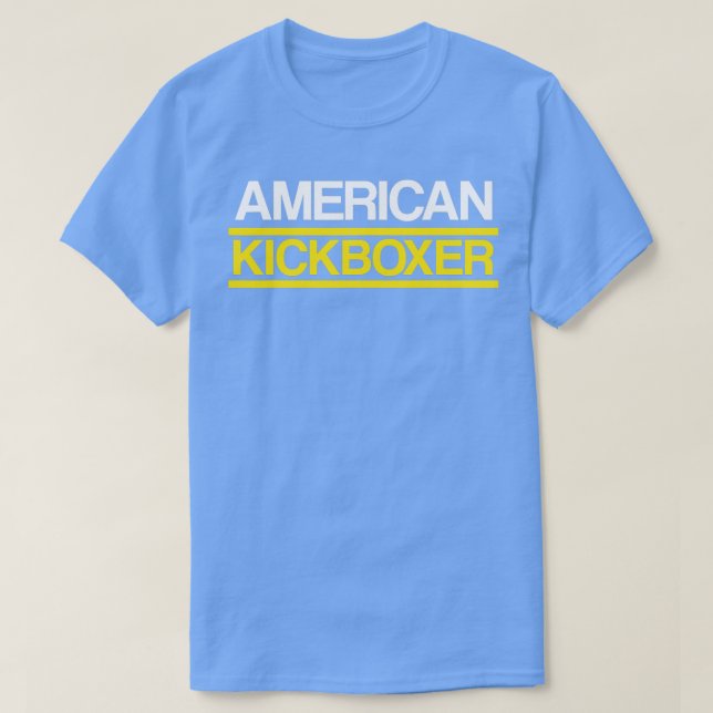Kickboxing American Kick Boxing Workout T-Shirt (Design vorne)