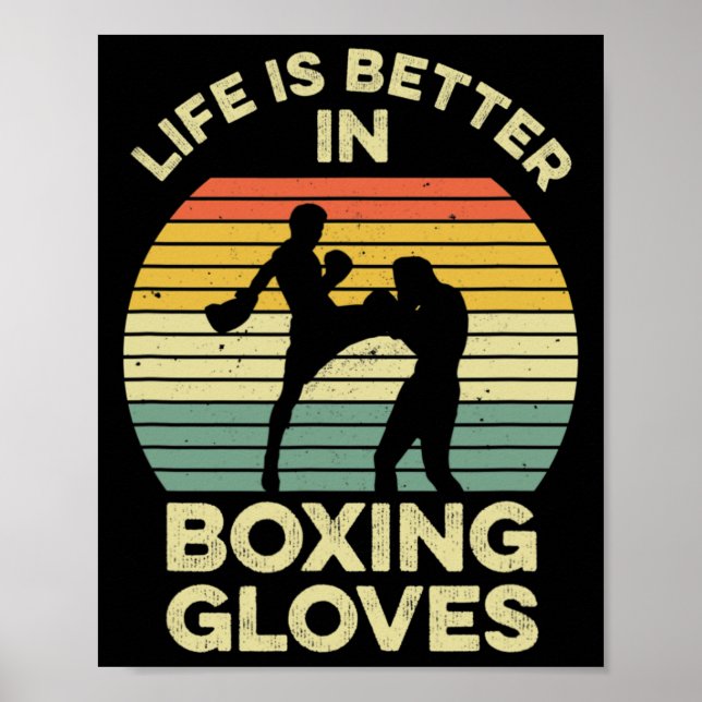 Kickboxing Design For A Muay Thai Fighter  Poster (Vorne)