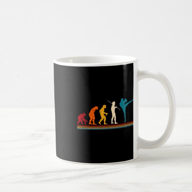 Kickboxing Evolution Kickboxer Karate Boxing Mixed Kaffeetasse (Rechts)
