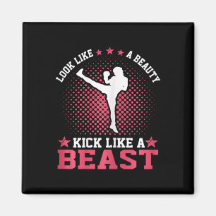 Kickboxing Girl - Sieht aus wie eine Schönheit, tr Magnet