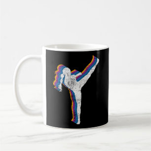 Kickboxing Girl Vintag Kickboxer-Geschenk Kaffeetasse