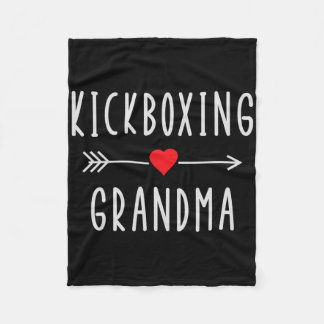 Kickboxing Grandma Proud Kickboxing Grandmother Mo Fleecedecke